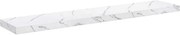 vidaXL Raft de perete Marmură albă 120 x 23,5 x 4 cm Lemn compozit