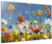 Tablou cu luncă înflorită (90x60 cm)