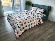 Lenjerie de pat matrimonial Premium Ranforce reni winter / 200x220 cm dimensiune standard