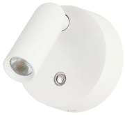 Aplica reglabila cu Spot LED dimabil COMO round alba