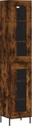 vidaXL Dulap înalt, stejar fumuriu, 34,5x34x180 cm, lemn prelucrat