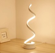 💡 Veioză LED 8611WH – Design Infinity, Eleganță în Alb