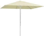 Outsunny Umbrelă Soare Exterior Gradină Reglabilă 4cm Copertină Bej 8 Nervuri | Aosom Romania