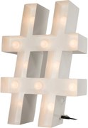 MARQUEE LIGHTS LED Lumina decorativa # - SIGN alba 26/10/38 cm