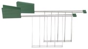 Grătar pentru pâine de pâine Plisse, verde, 2 buc - Alessi