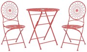Set mobilier balcon Shealee (roșu). 1075824