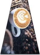 ANDRE 33210 covor lavabil Cafea bucatarie, anti-alunecare - maro