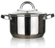 Oală din oțel inoxidabil cu capac Good and Cook ,24 cm, 6,1 l