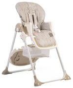 Scaun de masa premium pentru copii si bebe NOVOKIDS™ Hunny Baby, Reglabil in 6 trepte de inaltime,Pliabil , Centura de siguranta 5 puncte, Spatar