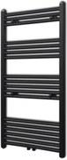 vidaXL Radiator port-prosop încălzire centrală baie drept, negru, 600x1160 mm