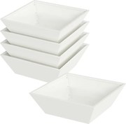 vidaXL Vază pentru Grădină 5 pcs Alb 50 x 50 x 15 cm