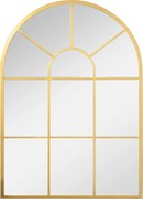 Homcom Oglinda Moderna de Perete – Arcuita 70×50 cm, Stil Fereastra Negru | Aosom Romania