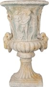 Jardinieră de perete, bej, stil baroc, H47 cm