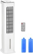 HOMCOM 2 in 1 răcitor de aer cu răcire cu apă 7L rezervor, timer 12h, pentru 20 ㎡ | Aosom Romania