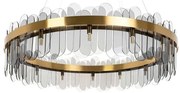 Lustra suspendata design modern Glamor 100 fumuriu