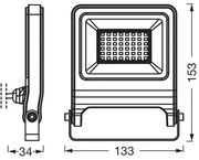 Osram - Proiector LED ENDURA, 30 W, 230 V, 4000 K, IP65