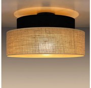 Plafonieră BOHO 1xE27/60W/230V negru/bej