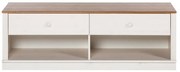 Comodă TV albă din lemn de pin 137x47 cm Anita – Støraa