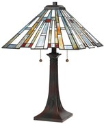 Quoizel QZ-MAYBECK-TL - Lampă de masă Tiffany MAYBECK 2xE27/60W/230V
