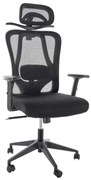 Scaun de birou Valrose, negru