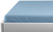 Cearsaf Jersey pentru patut copii cu elastic albastru deschis 60x120 cm