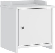 vidaXL Bancă pentru hol „SANDNES” albă 45x40x50 cm, lemn masiv de pin