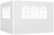 Outsunny Panouri Laterale pentru Corturi Pop-Up, Set de 2, 3x2m, Protecție UV, Rezistent la Apă, Alb | Aosom Romania