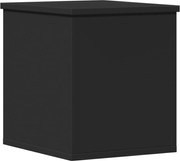 vidaXL Cutie de depozitare, negru, 30x35x35 cm, lemn prelucrat
