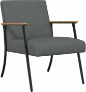 vidaXL fotoliu Gri închis 59 x 75 x 78 cm țesătură