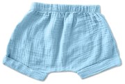 Pantaloni scurti din muselina dubla Kidizi Zuma sky