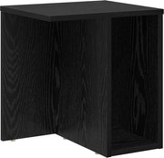 vidaXL Masă laterală Stejar Negru 37 x 32 x 40 cm Lemn compozit