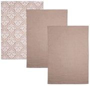 Șervet de bucătărie Beige, 50 x 70 cm, set 3 buc.