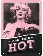 Placă metalică Marilyn Monroe - Some Like It Hot