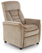 Fotoliu recliner Jordan stofa bej H106 cm