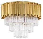 Lustra aplicata design elegant MAGNOLIA aurie