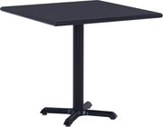 vidaXL Masă de grădină, negru, 80 x 80 x 75 cm