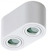 Plafoniera cu spoturi aplicate pentru baie IP44 Brant 2 alba