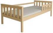 Pat pentru copii MONTY 90 x 200 cm, pin Saltele: Fara saltea, Somiera pat: Fara somiera