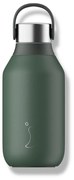 Sticlă termos Chilly's Bottles - verde pădure 350ml, colecția Series 2