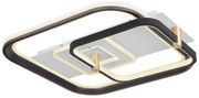 Plafoniera LED cu telecomanda design modern Ani alb 48W
