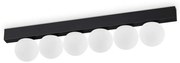 Plafoniera LED design minimalist Ping pong pl6 negru