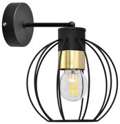 Lampă de perete STARLIGHT 1xE27/60W/230V neagră/aurie