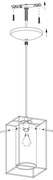 Eglo 94377 - Lustra LONCINO 1 1xE27/60W/230V