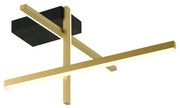 Lustra aplicata LED design liniar X-LIne auriu