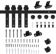 HOMCOM Set Complet Ușă Glisantă de 183 cm - Perfect pentru orice spațiu | Aosom Romania