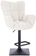 HR650KW Crem Boucle Scaun Bază Neagră