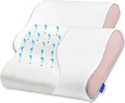 Set 2X perne ortopedice Suporto®️Nocturna, spuma cu memorie 55 x 35 x 11 cm cu perforatii
