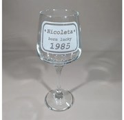 Pahar vin personalizat, 295 ml, nicoleta