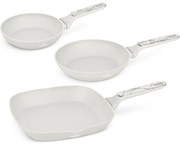 BerlingerHaus Set de tigăi cu suprafață din titan Sahara Marble, 2+1 buc.