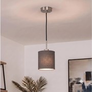 Brilagi - Lustră LED NUBILA pe cablu 1xE27/60W/230V Ø 14 cm negru/antracit